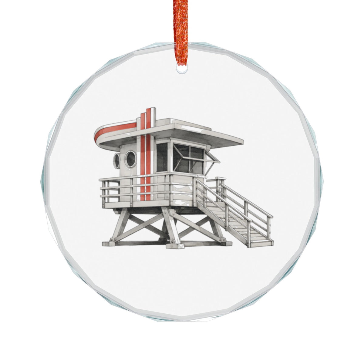 Miami Beach Florida Holiday Ornament - Lifeguard Towers