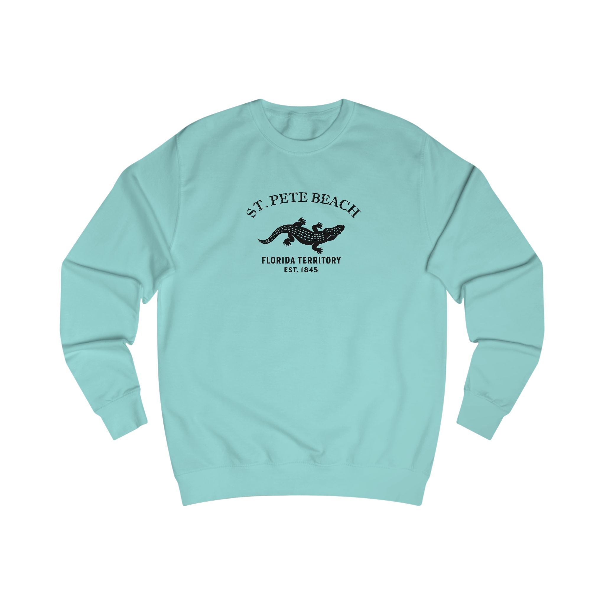 St Pete Beach Florida Premium Crewneck Sweatshirt - Black Logo