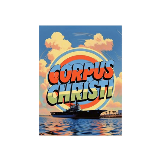 Corpus Christi Texas Vintage Retro Giclée Print Art Series Poster