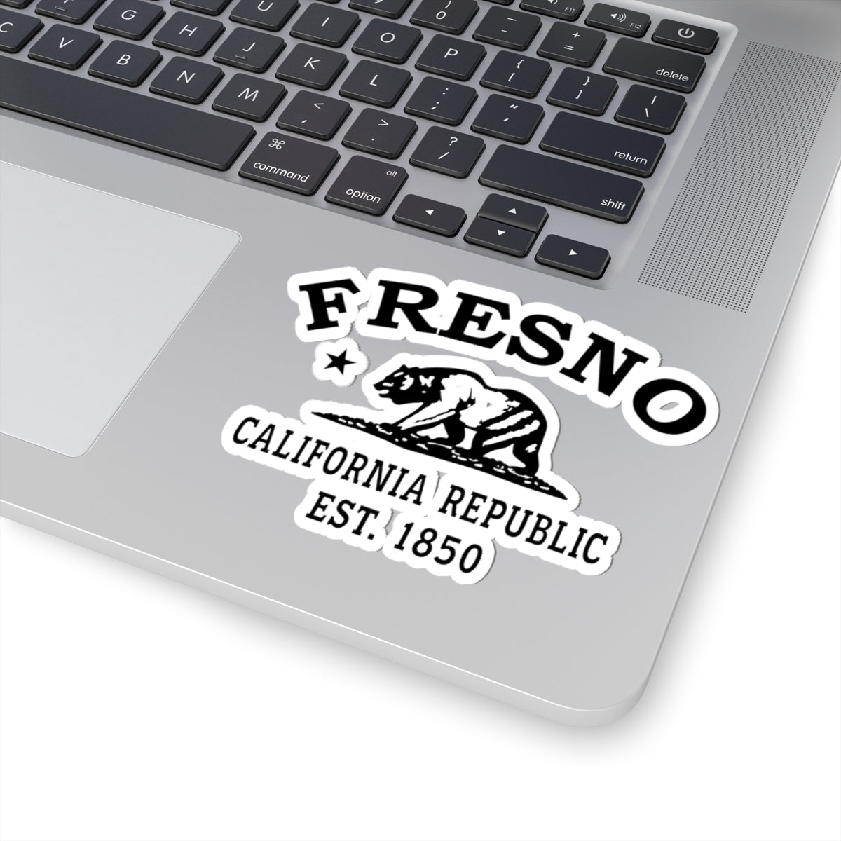 Fresno California Vintage Retro Vinyl Sticker - Black Logo