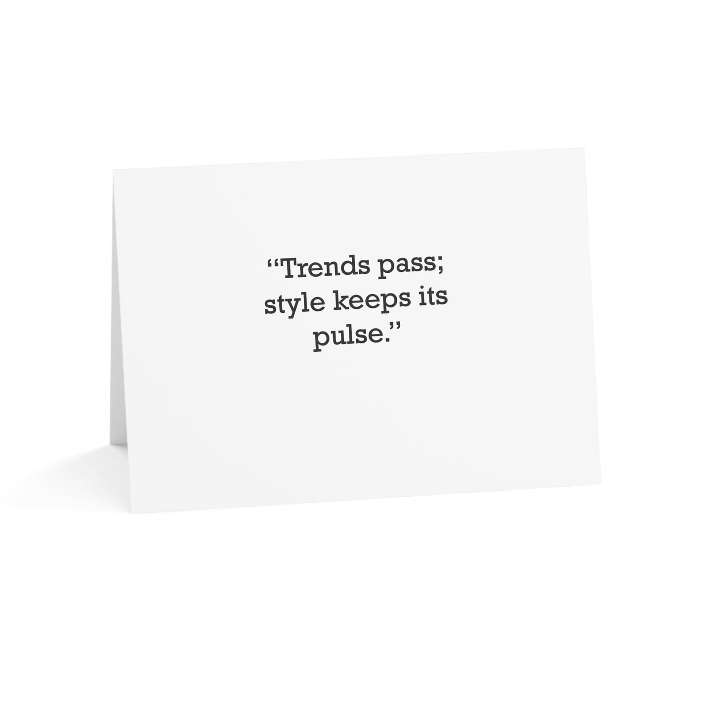 Quote 33 Trends Pass Style Vintage Retro Thank You Card Set - Black Logo