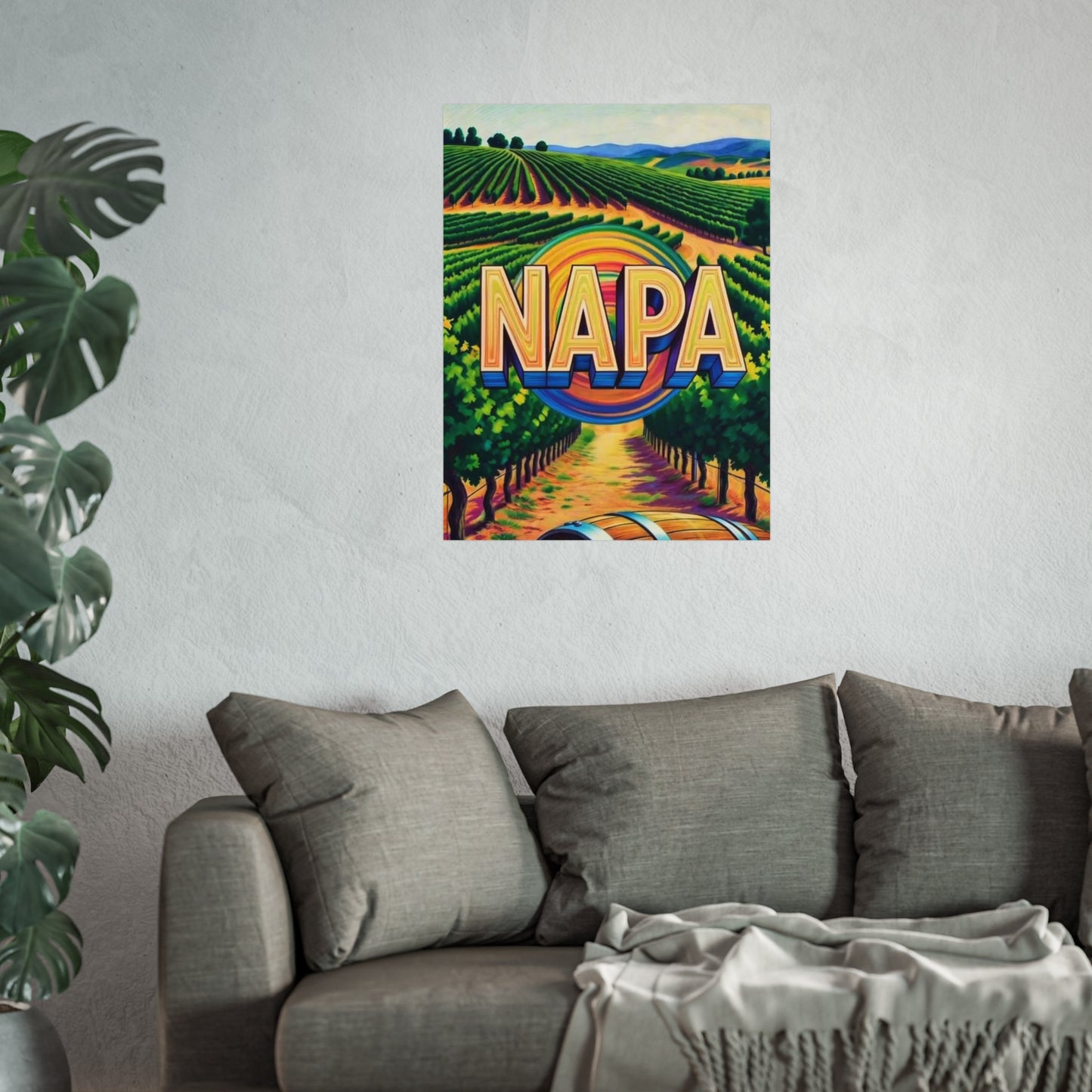 Napa California Vintage Retro Giclée Print Art Series Poster