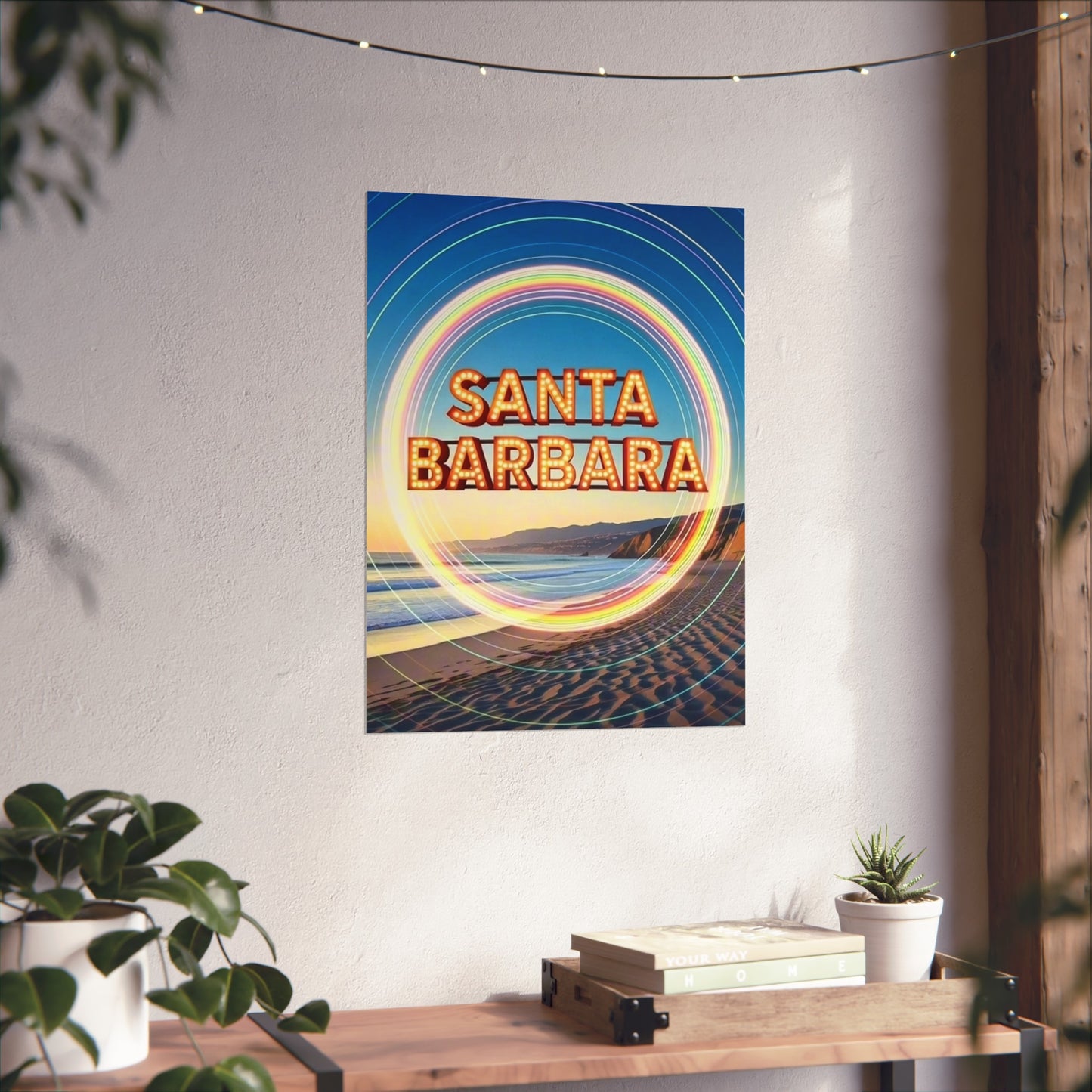 Santa Barbara California Vintage Retro Giclée Print Art Series Poster