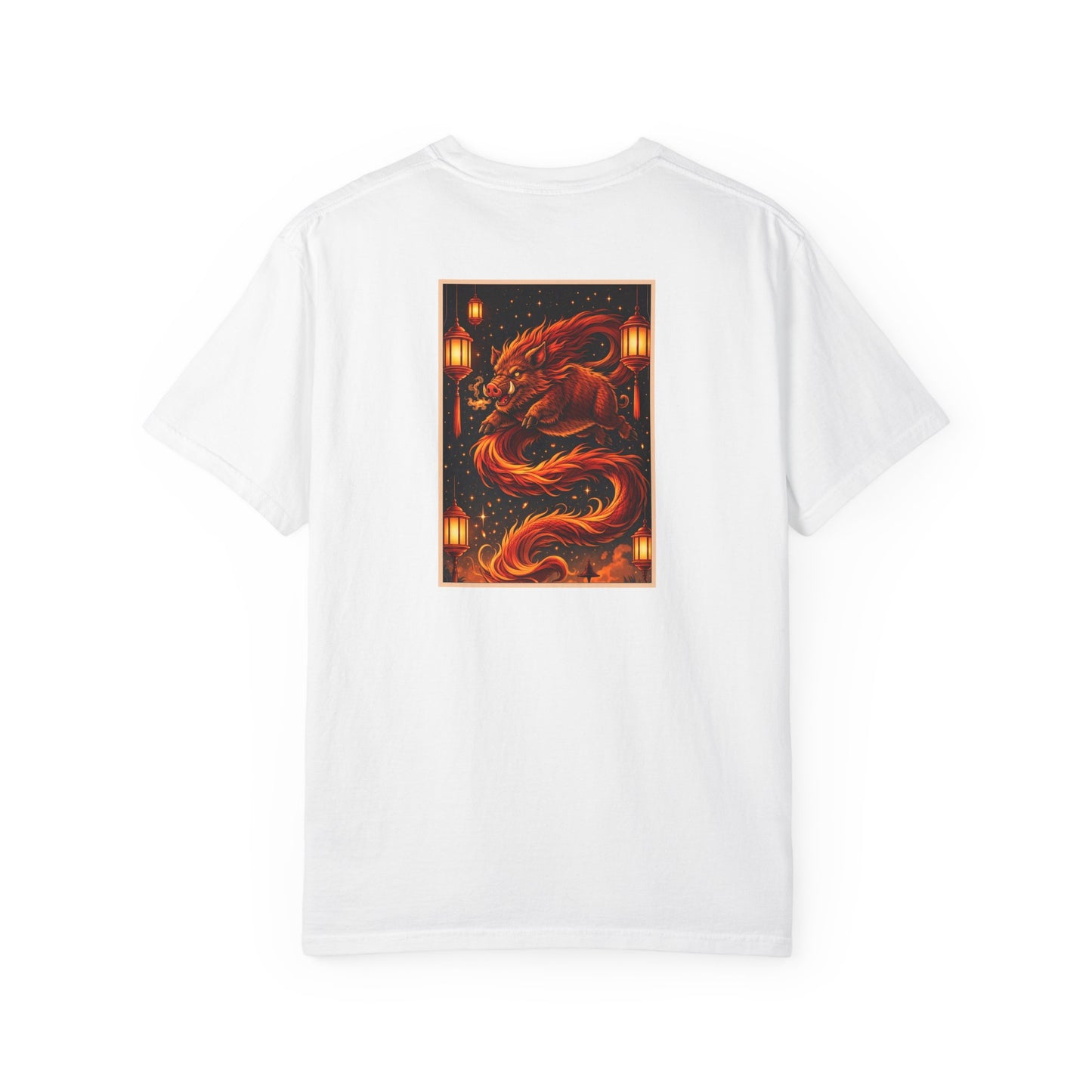 Zodiac Year of the Pig (2019+) Vintage Retro Art Series Cotton Tee