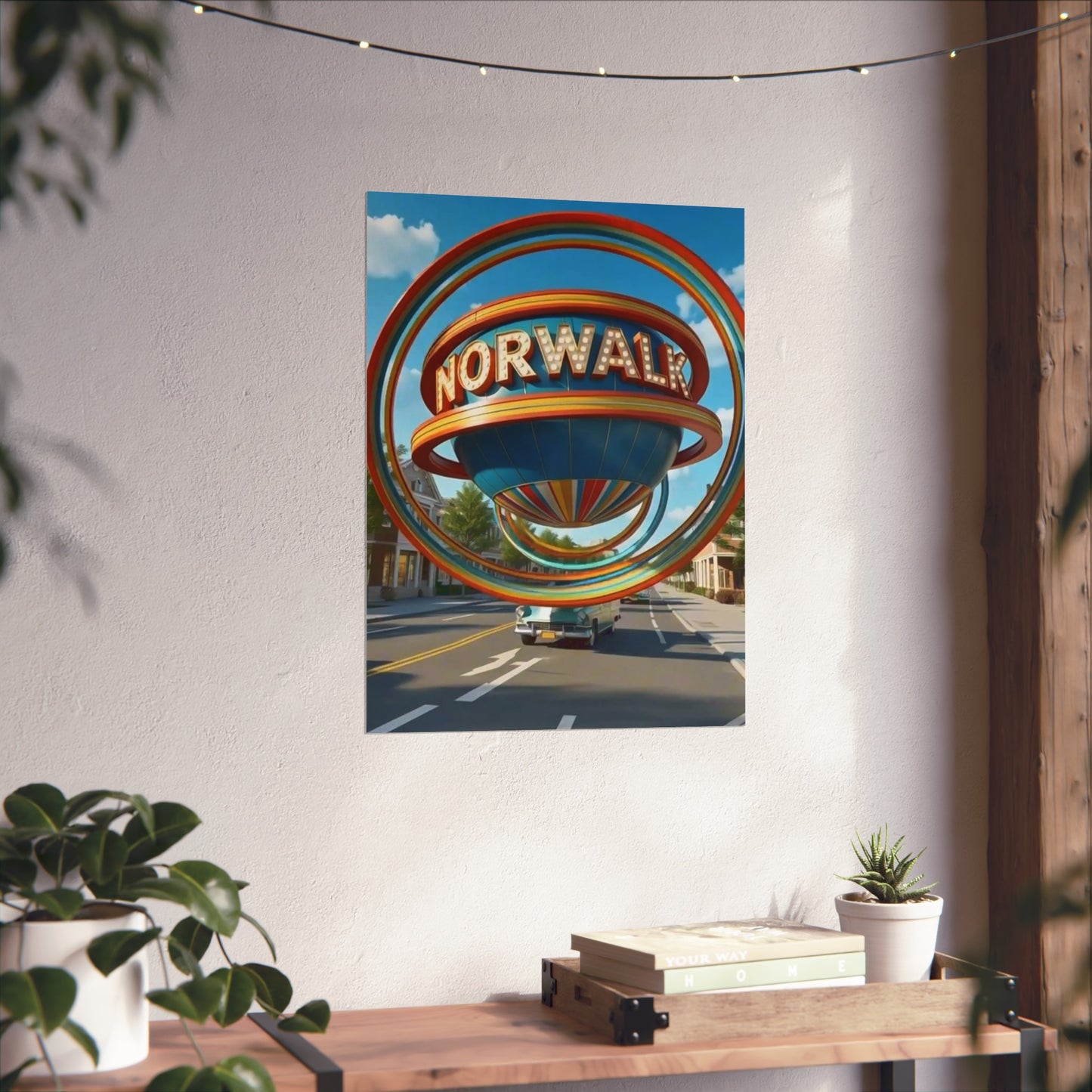 Norwalk Connecticut Vintage Retro Giclée Print Art Series Poster