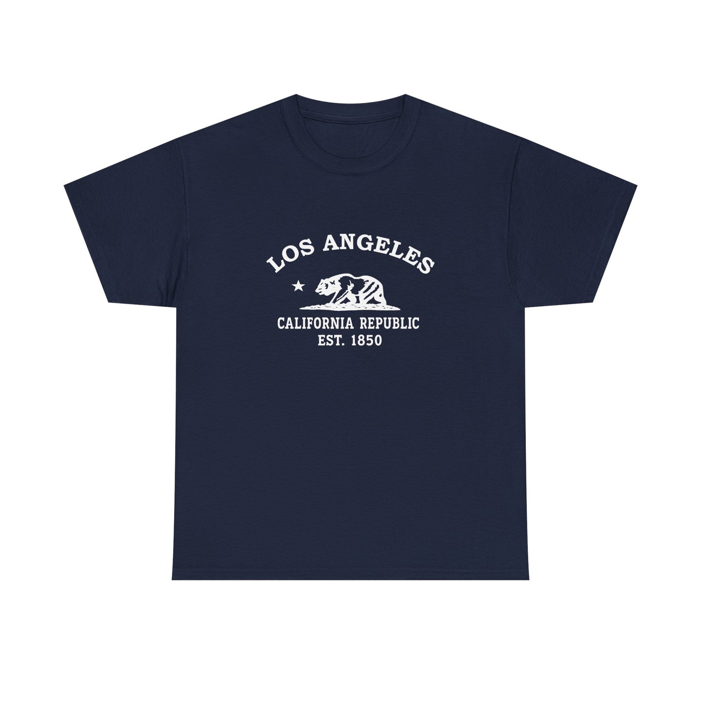 Los Angeles California Vintage Retro Unisex Heavy Cotton Tee - White Logo