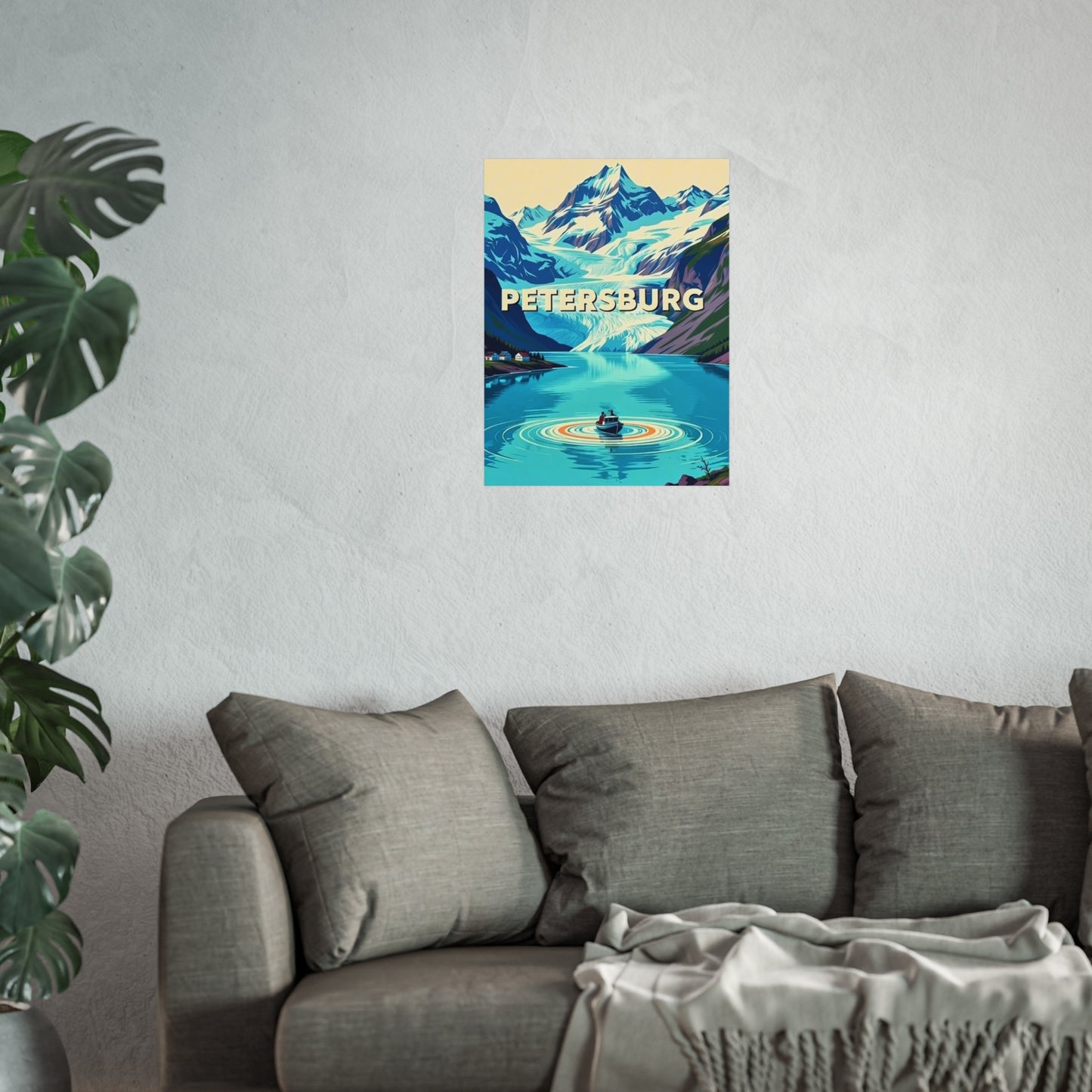 Petersburg Alaska Vintage Retro Giclée Print Art Series Poster