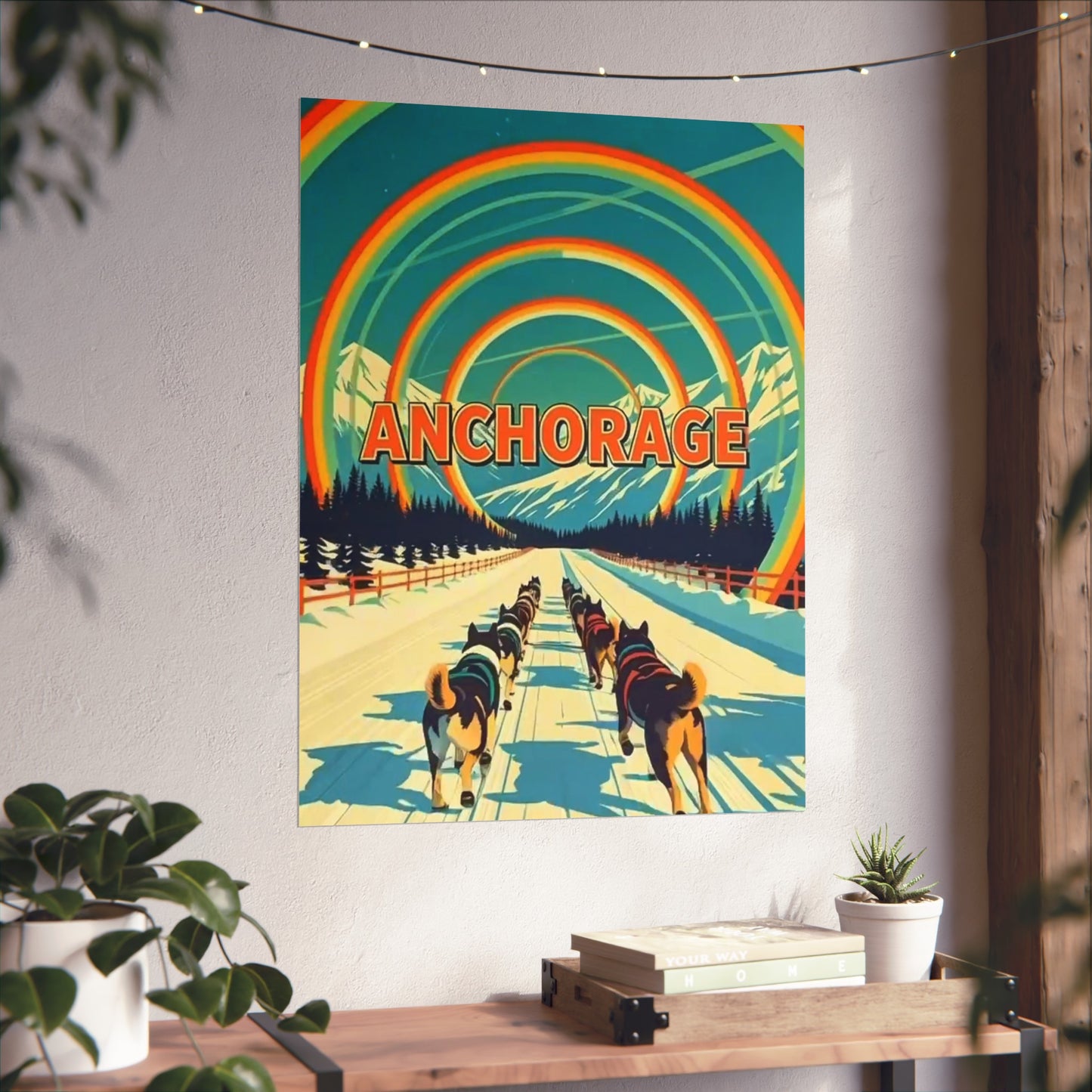 Anchorage Alaska Vintage Retro Giclée Print Art Series Poster