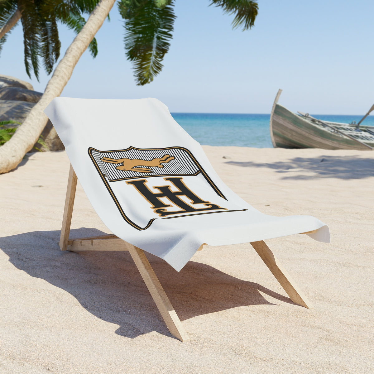Alternative View of the Team Haas Beach Towel