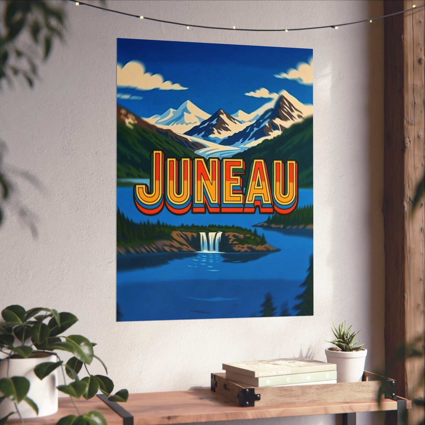 Juneau Alaska Vintage Retro Giclée Print Art Series Poster