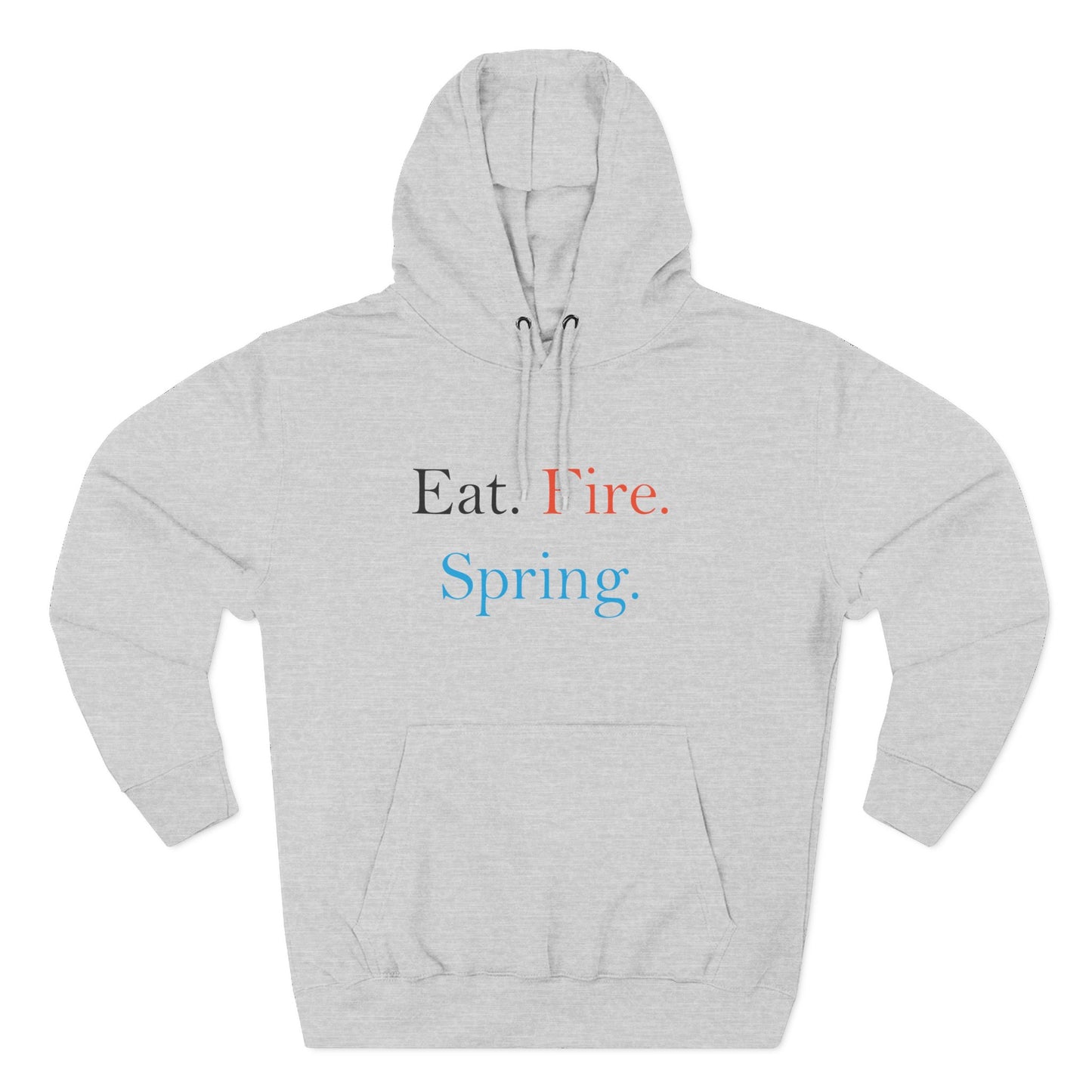 Eat Fire Spring Unisex Heavy Cotton Hoodie - Text Logo