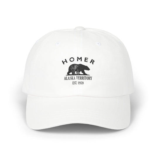 Homer Alaska Classic Embroidered Cotton Cap - Black Logo