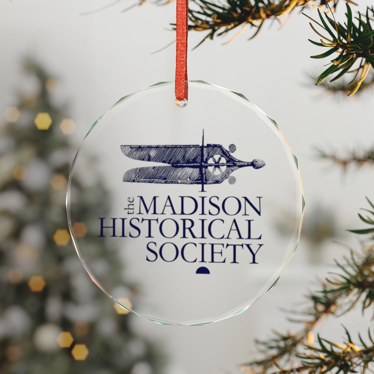 2026 Madison Historical Society Holiday Ornament — The Weathervane Emblem