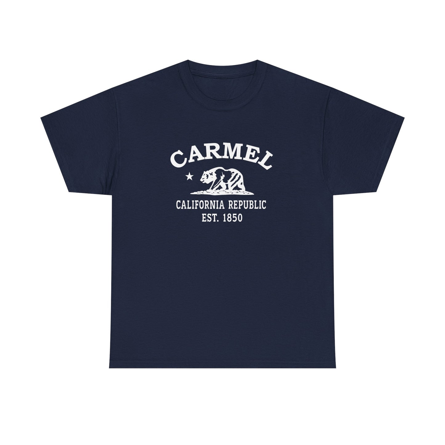 Carmel California Vintage Retro Unisex Heavy Cotton Tee - White Logo
