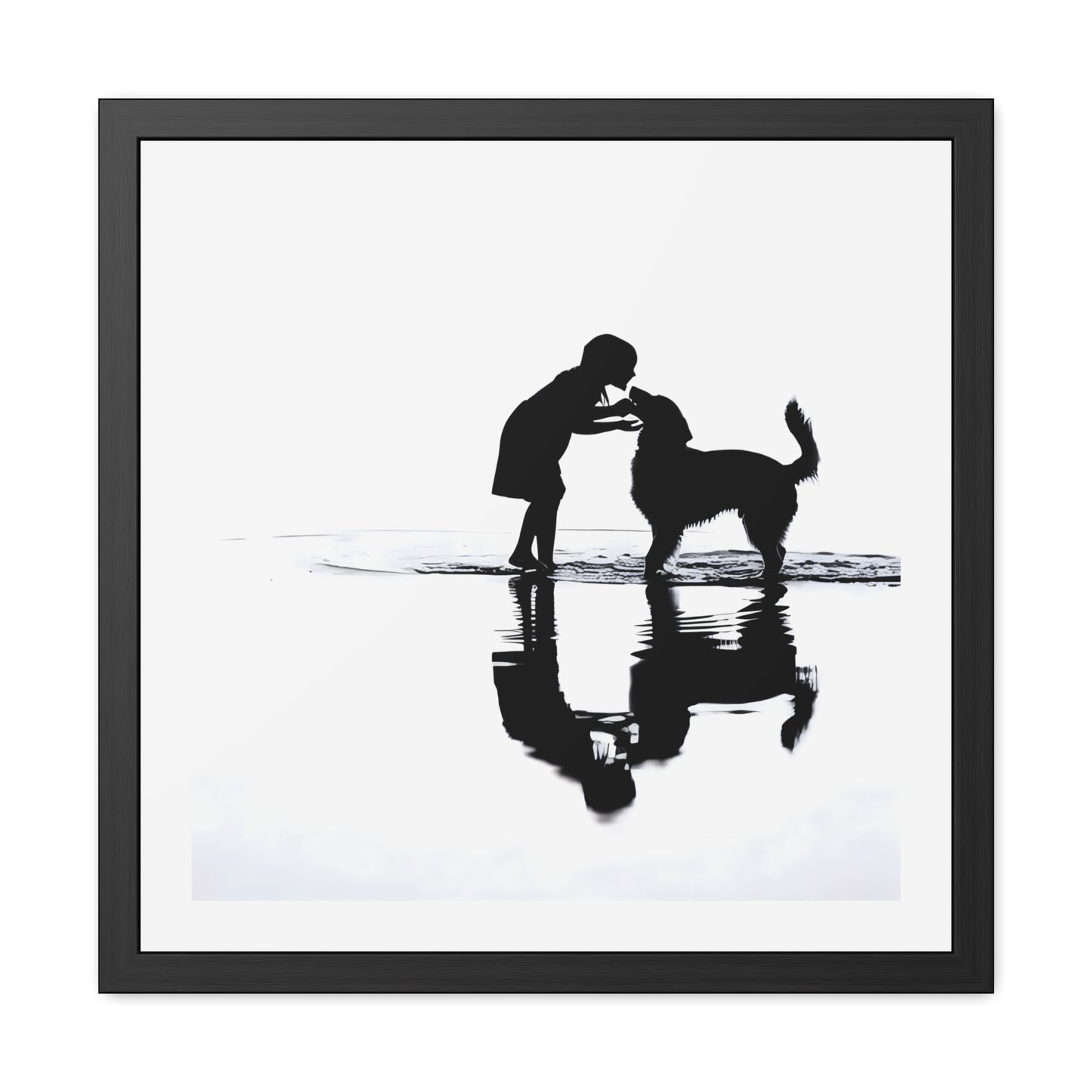 Kiss at Low Tide - Tide & Light Series Framed Poster