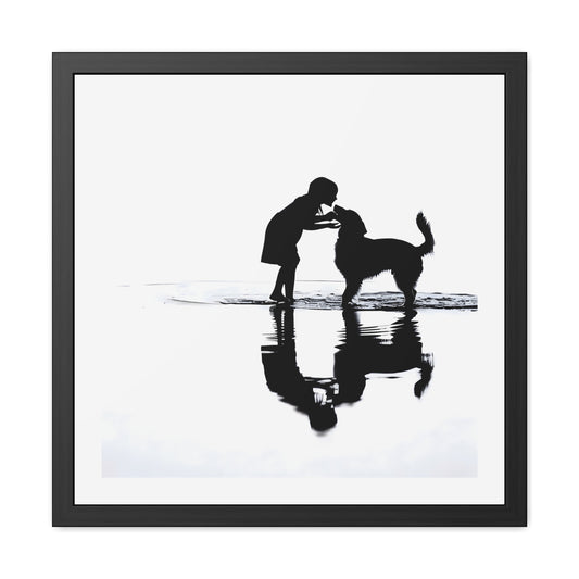 Kiss at Low Tide - Tide & Light Series Framed Art Print