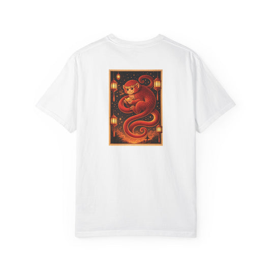 Zodiac Year of the Monkey (2016+) Vintage Retro Art Series Cotton Tee