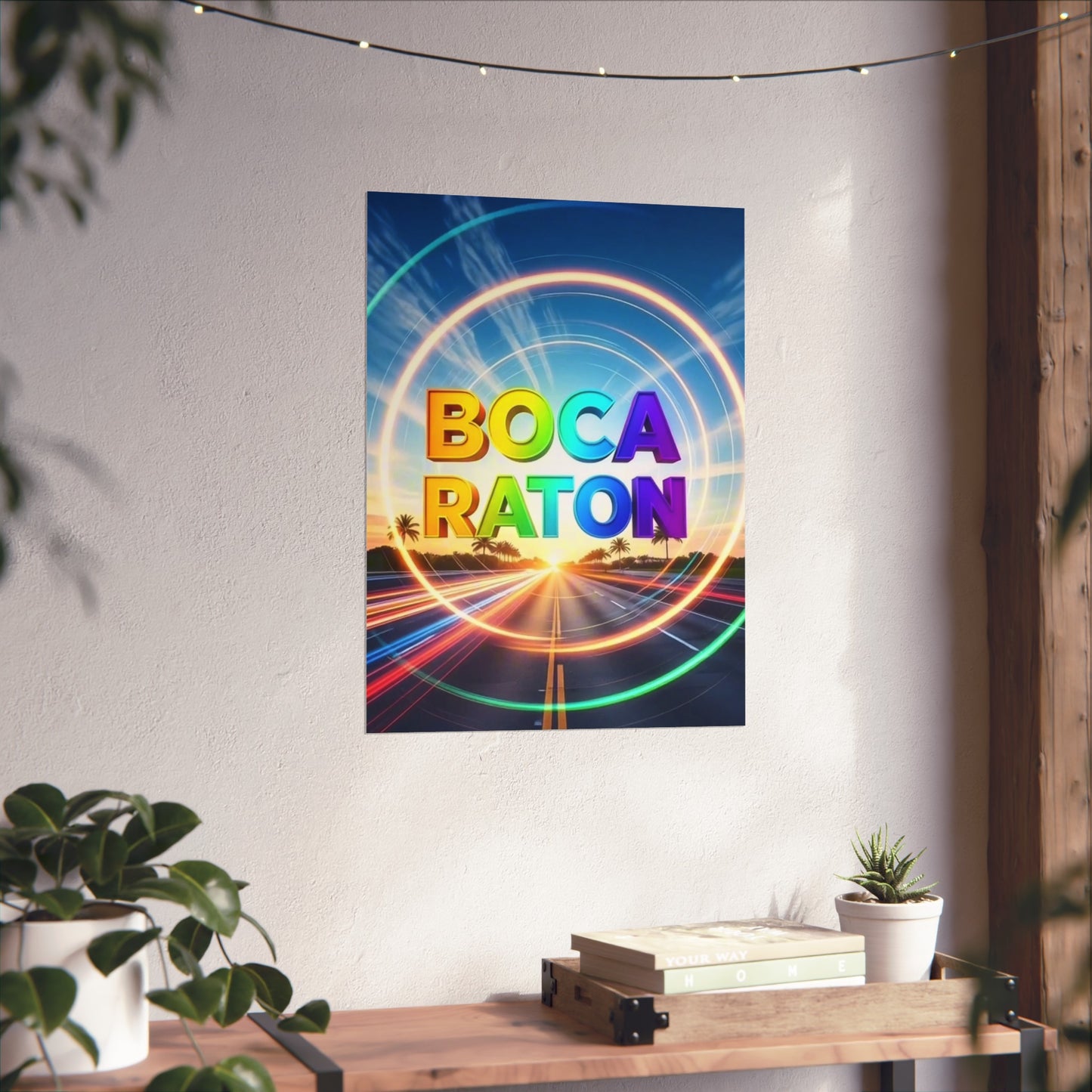 Boca Raton Florida Vintage Retro Giclée Print Art Series Poster