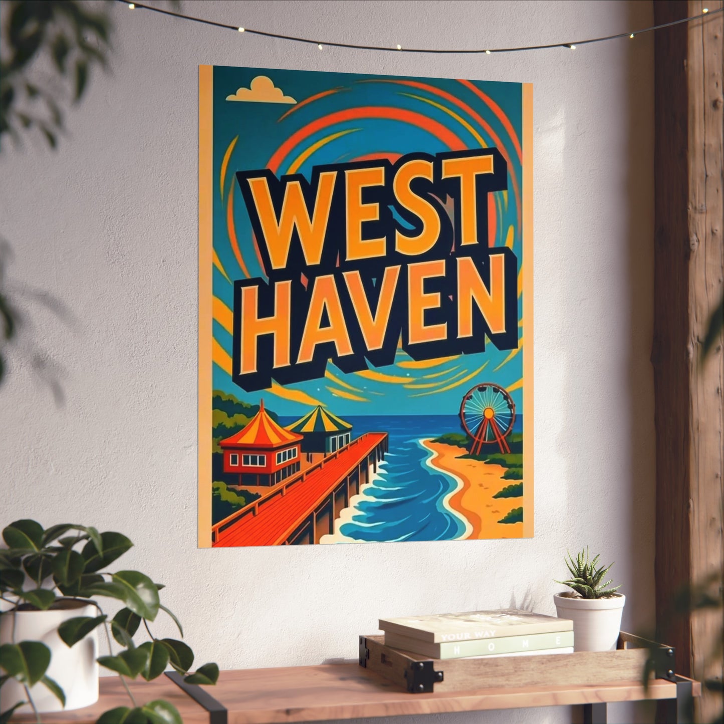 West Haven Connecticut Vintage Retro Giclée Print Art Series Poster