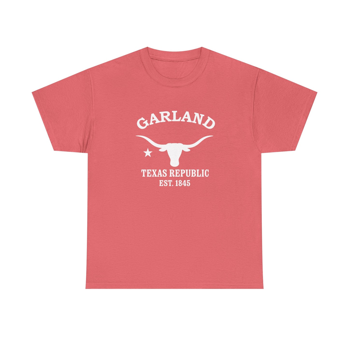 Garland Texas Vintage Retro Unisex Heavy Cotton Tee - White Logo