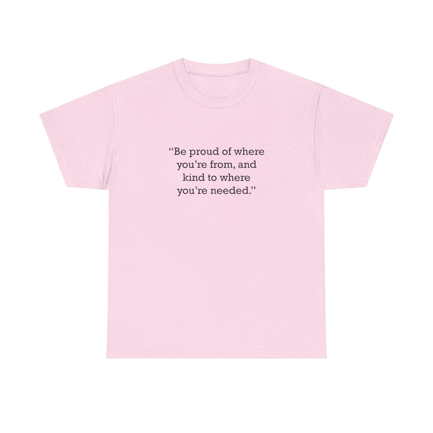 Quote 33 Be Proud Of Vintage Retro Unisex Heavy Cotton Tee - Black Logo