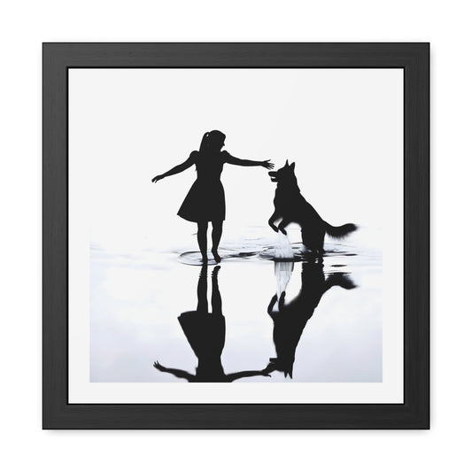 Whitewater Leap - Tide & Light Series Framed Poster