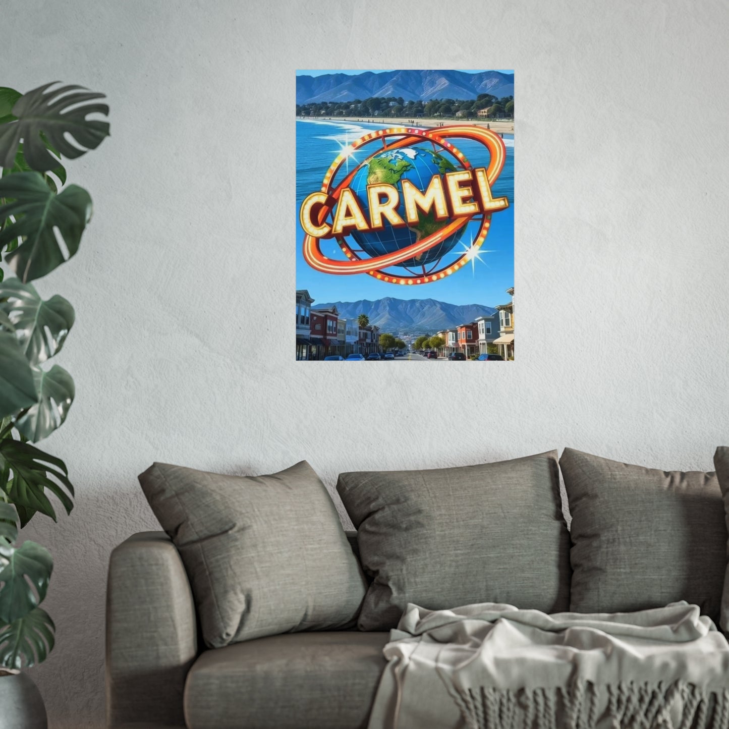Carmel California Vintage Retro Giclée Print Art Series Poster