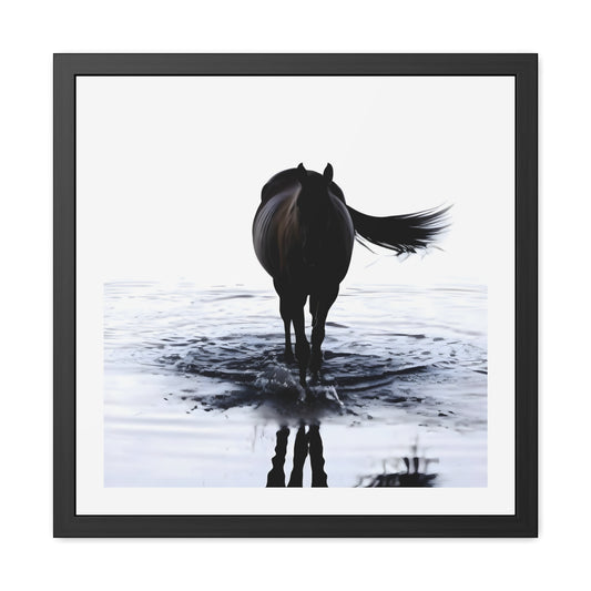Whitewater Charge - Tide & Light Series Framed Art Print