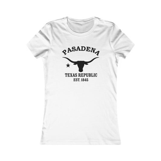 Pasadena Texas Vintage Retro Unisex Heavy Cotton Hoodie - Black Logo
