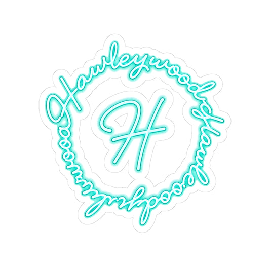Hawleywood Vintage Retro Vinyl Sticker - Lace Logo