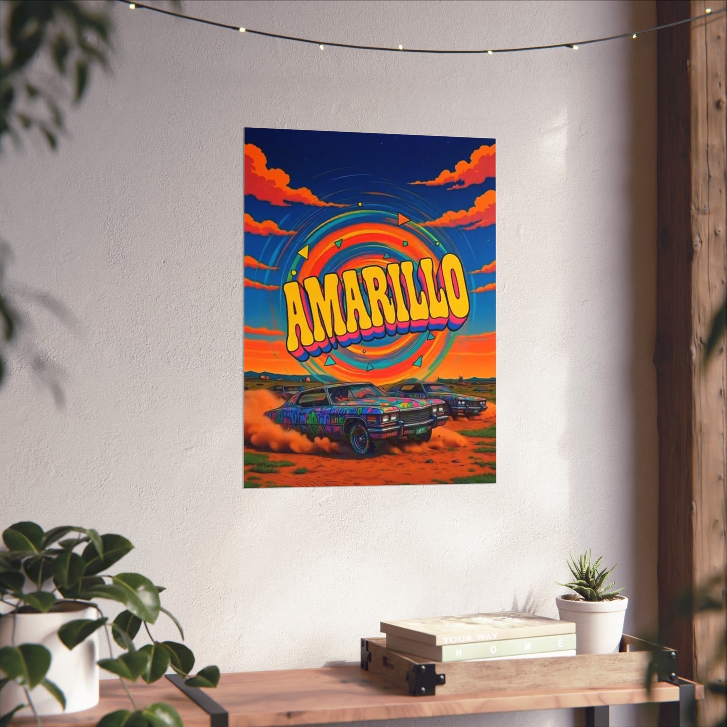 Amarillo Texas Vintage Retro Giclée Print Art Series Poster