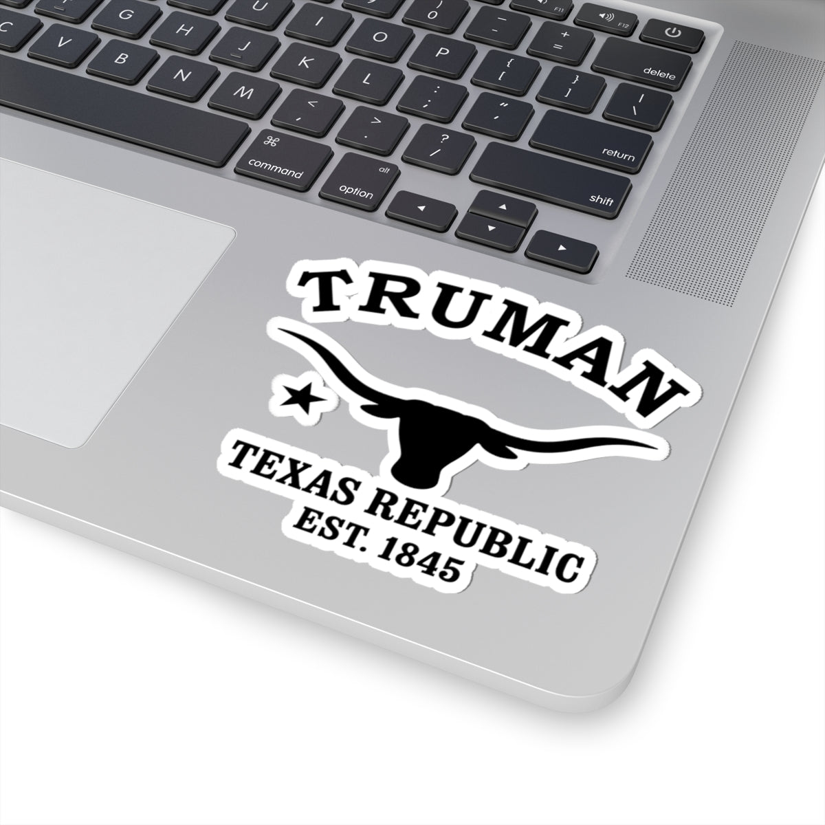 Truman Texas Vintage Retro Vinyl Sticker - Black Logo
