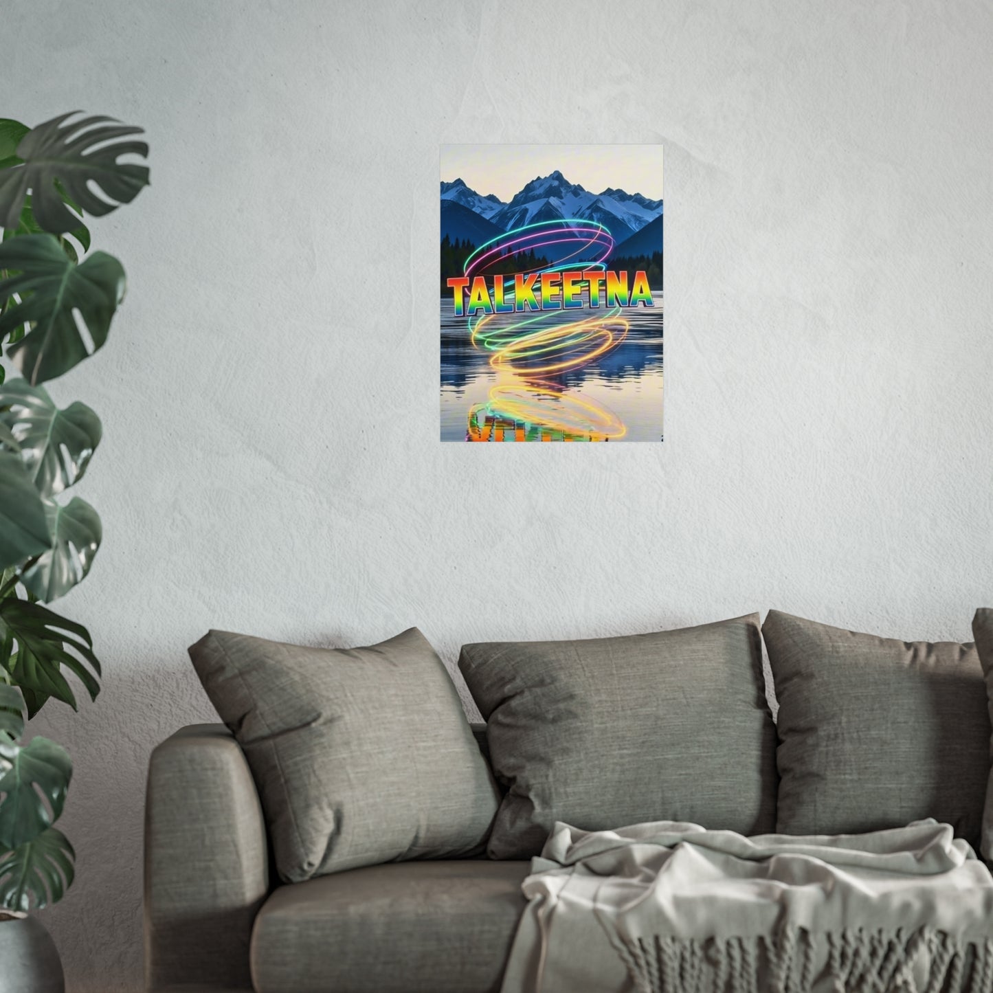 Talkeetna Alaska Vintage Retro Giclée Print Art Series Poster