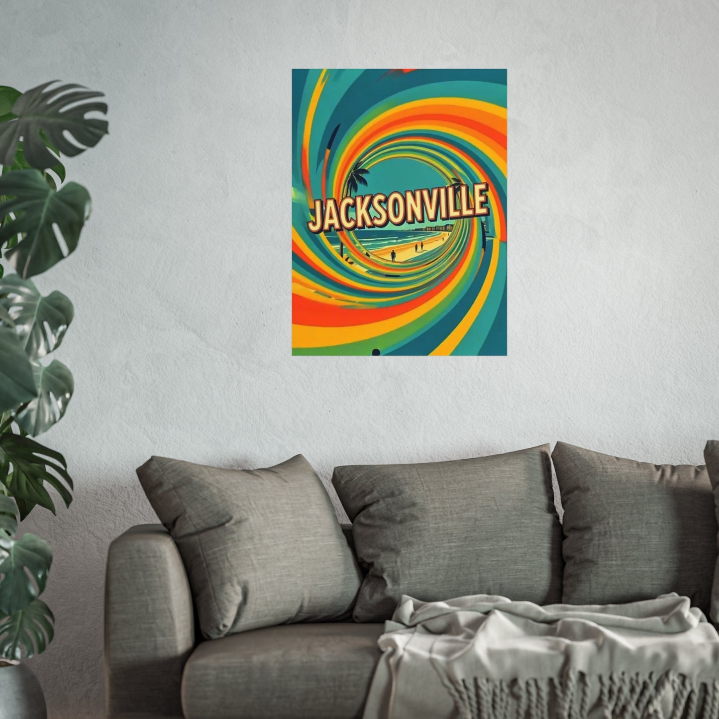 Jacksonville Florida Vintage Retro Giclée Print Art Series Poster