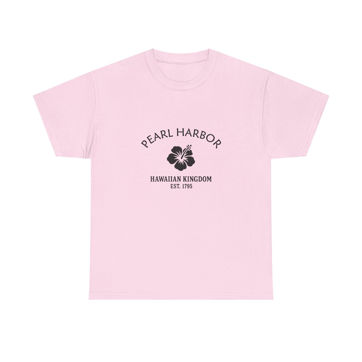 Pearl Harbor Hawaii Vintage Retro Unisex Heavy Cotton Tee - Black Logo