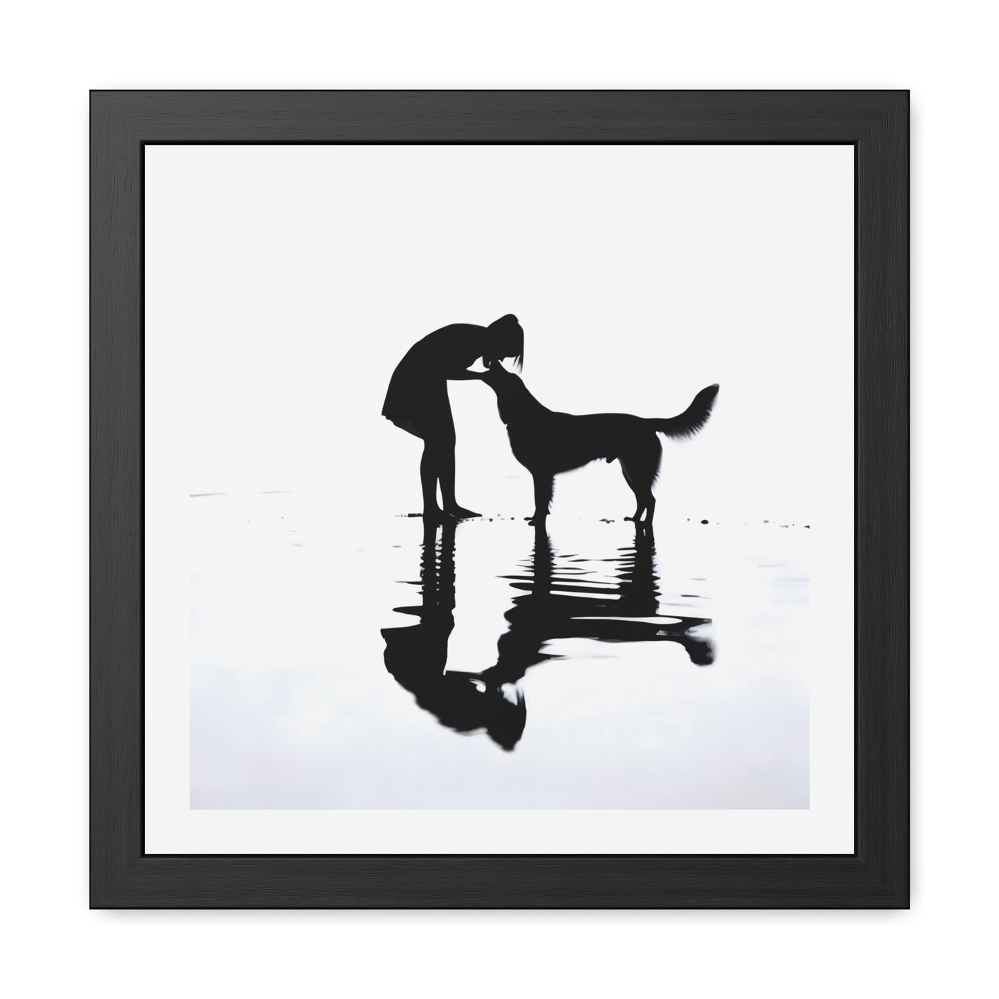 Kiss for the Hound - Tide & Light Series Framed Poster