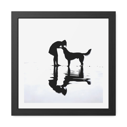 Kiss for the Hound - Tide & Light Series Framed Poster