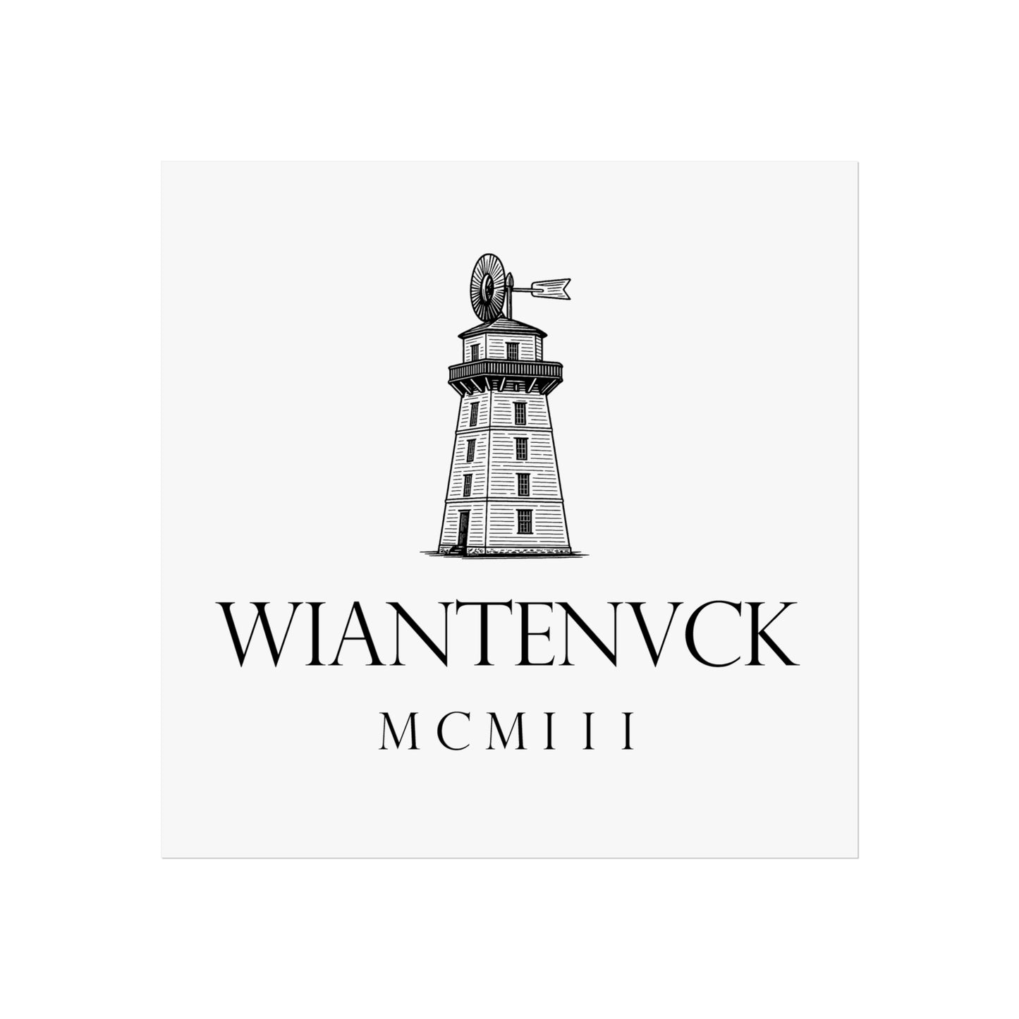 Wiantenuck Art Series Poster - Black Logo