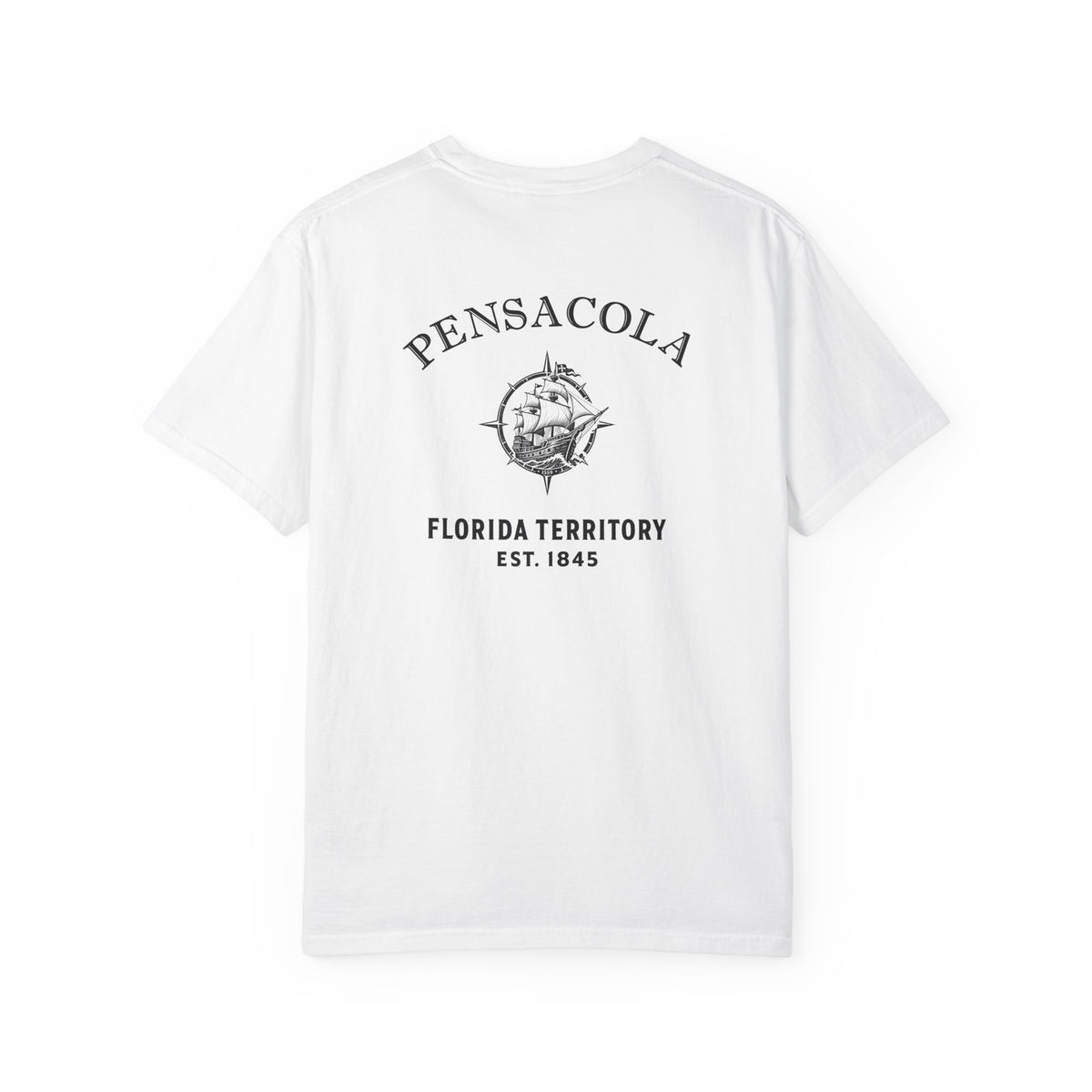 Pensacola Florida 1559 Ship Garment-Dyed Heavyweight Tee