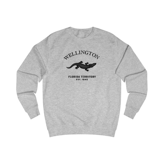 Wellington Florida Vintage Retro Crewneck Sweatshirt — Black Logo