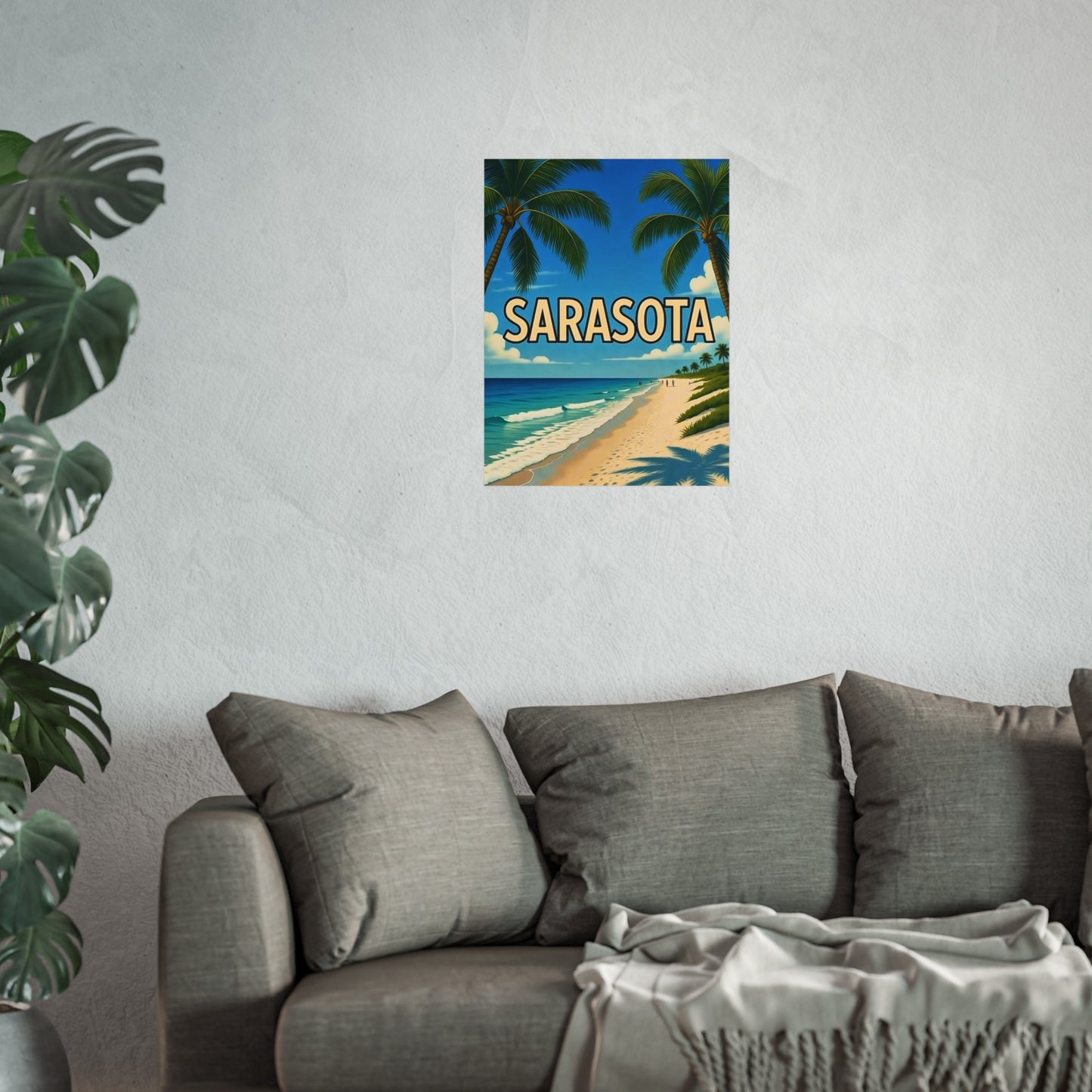 Sarasota Florida Vintage Retro Giclée Print Art Series Poster