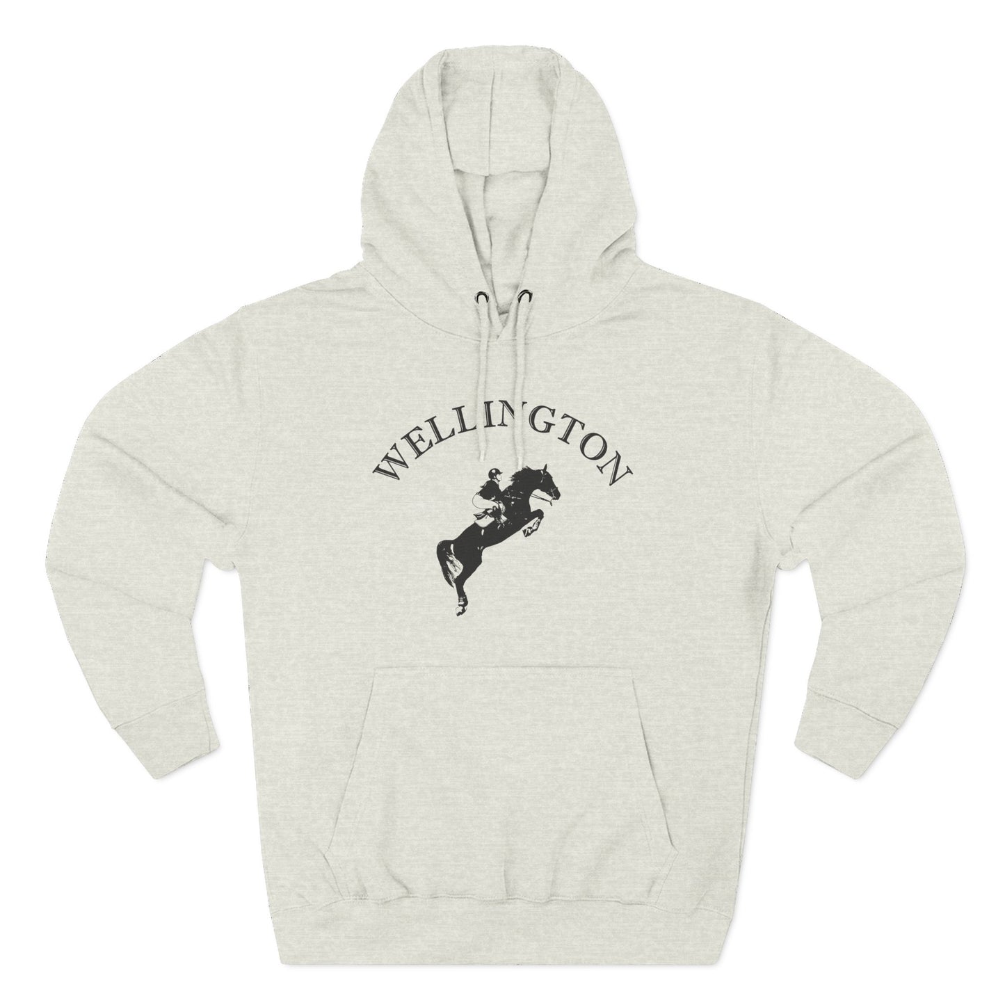 Wellington Florida Vintage Retro Unisex Heavy Cotton Equestrian Hoodie