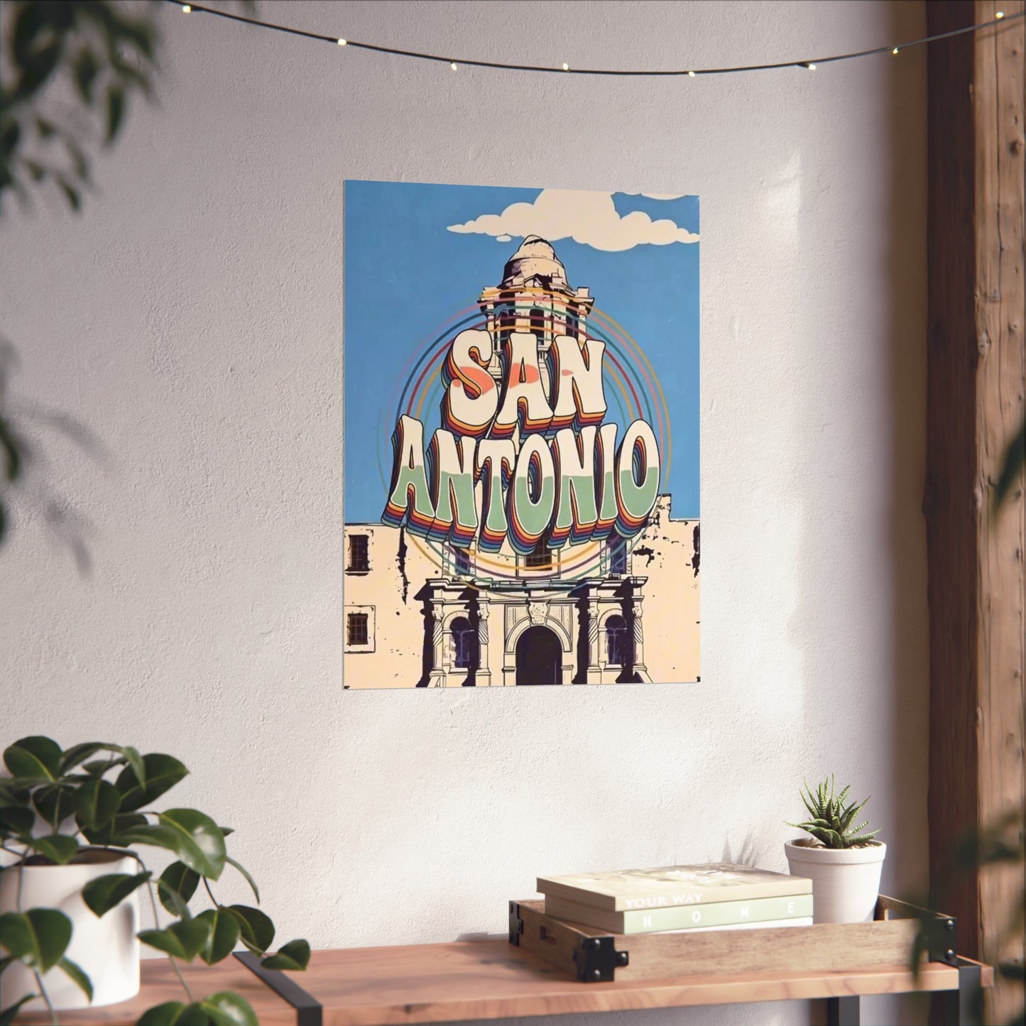 San Antonio Texas Vintage Retro Giclée Print Art Series Poster