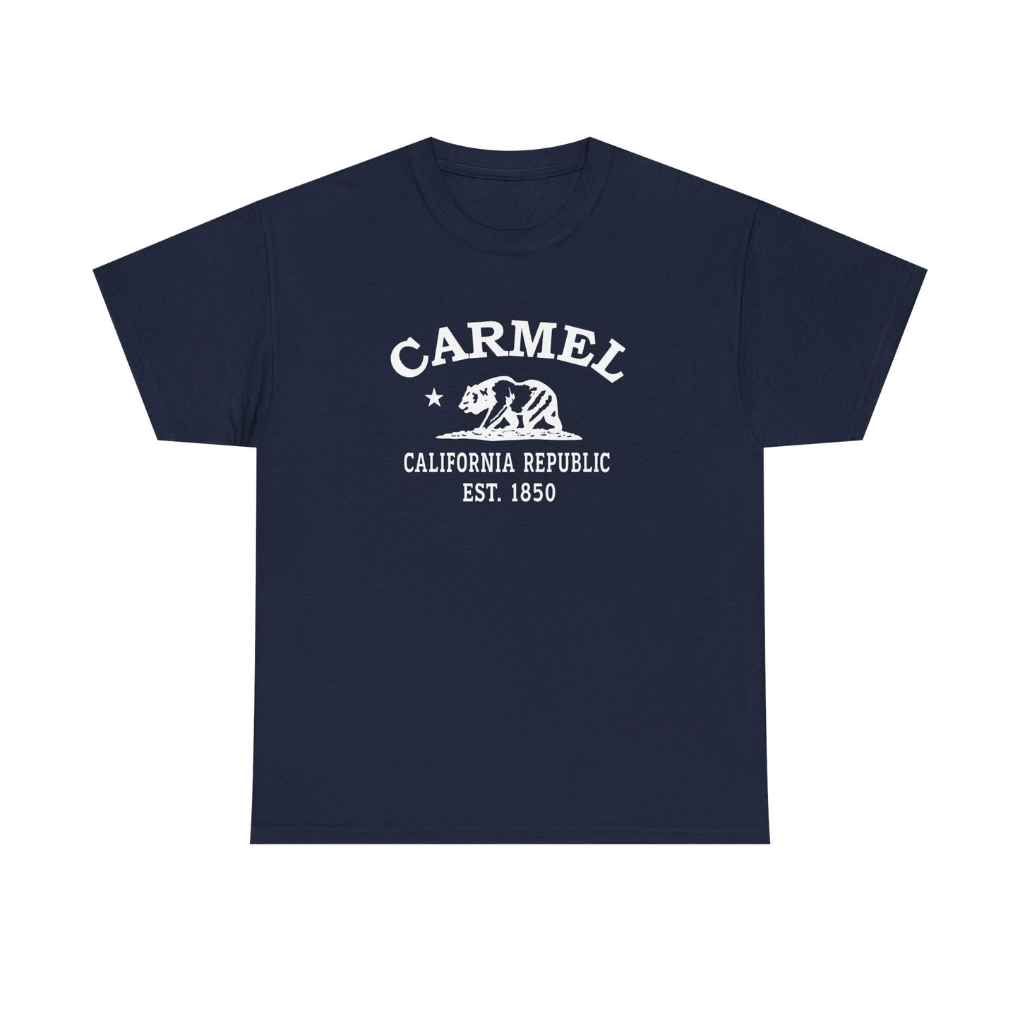 Carmel California Vintage Retro Unisex Heavy Cotton Tee - White Logo