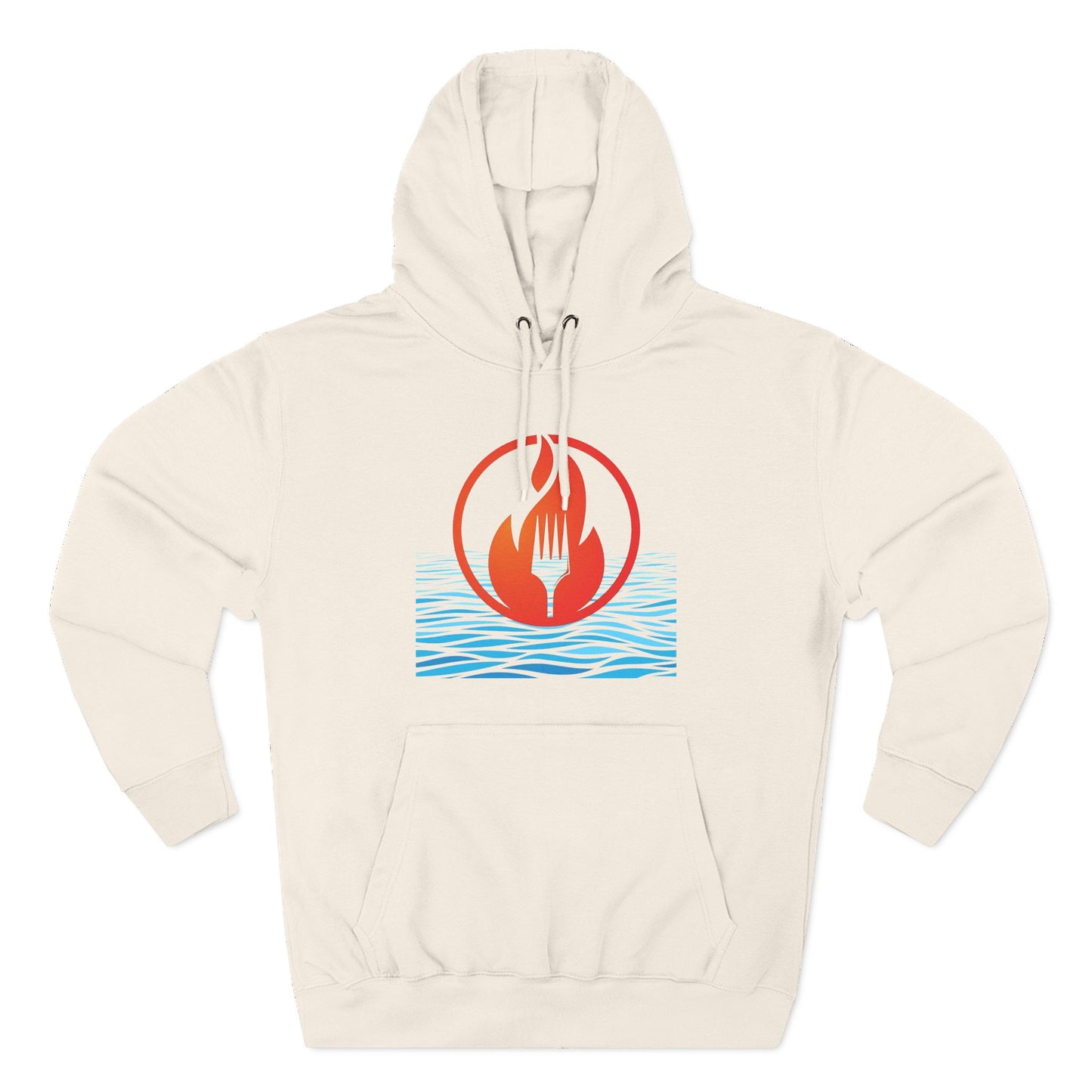Eat Fire Spring Unisex Heavy Cotton Hoodie - Image Logo