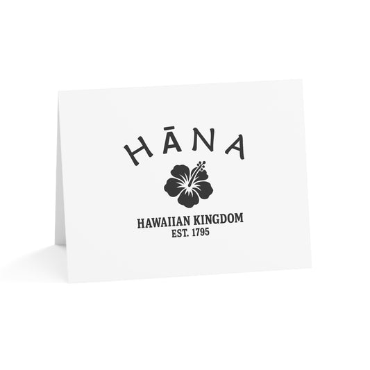 Hana Hawaii Vintage Retro Thank You Card Set - Black Logo