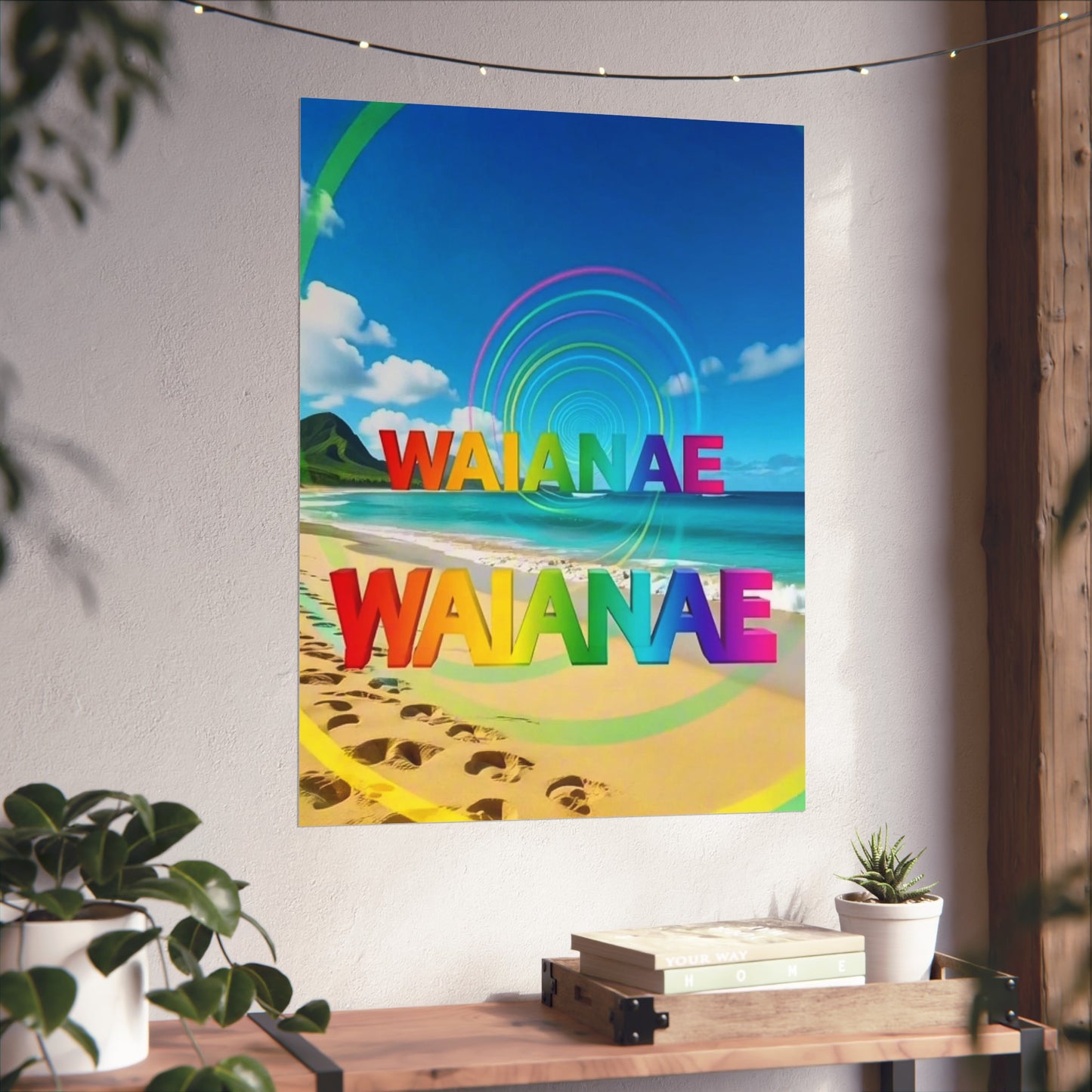 Waianae Hawaii Vintage Retro Giclée Print Art Series Poster