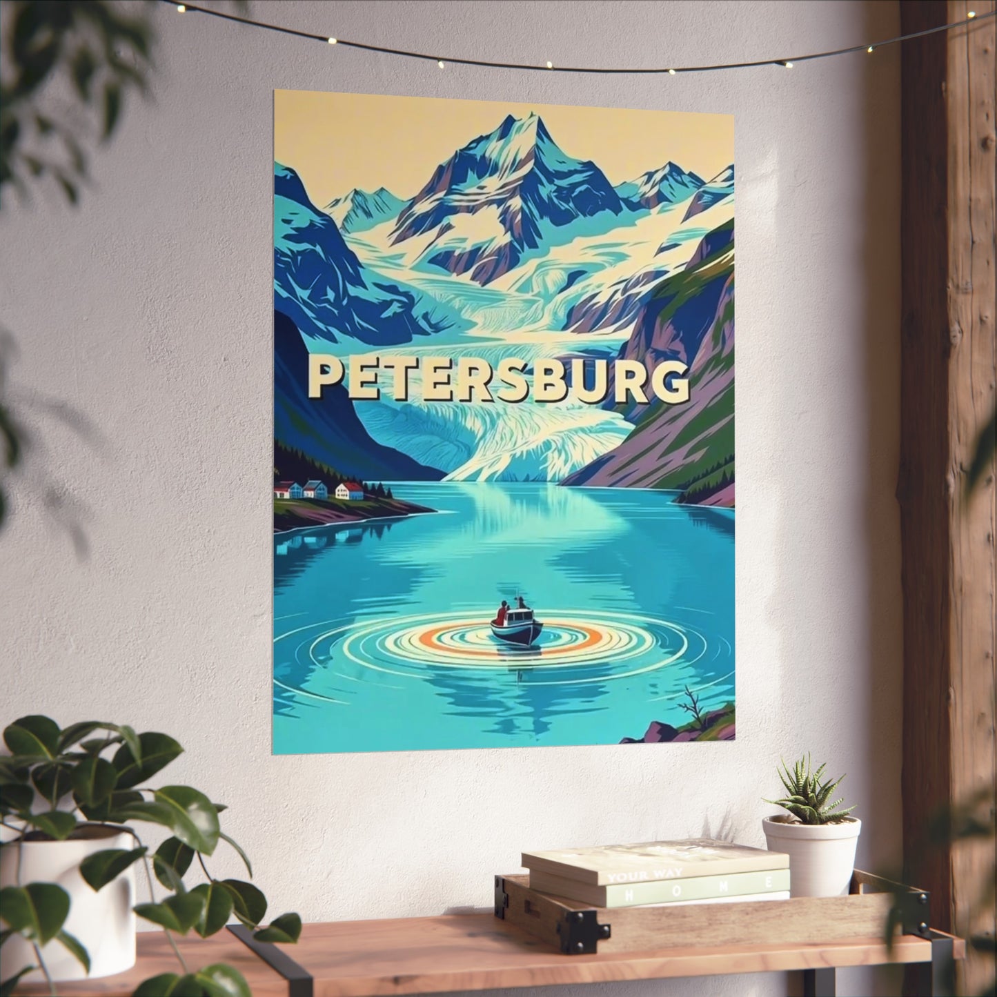 Petersburg Alaska Vintage Retro Giclée Print Art Series Poster