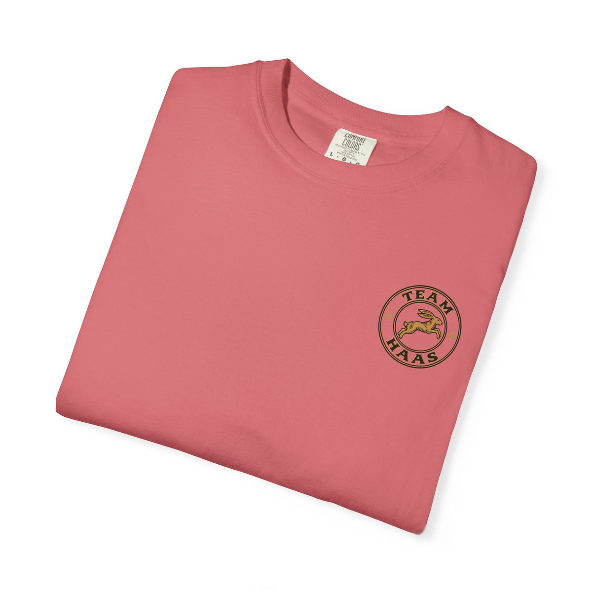 Detail View, Crest Border on the Team Haas Tee