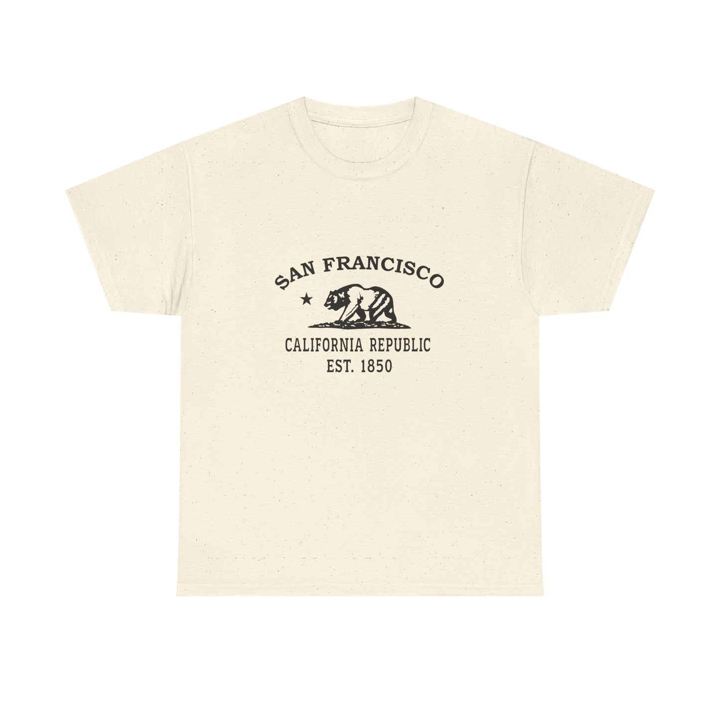 San Francisco California Vintage Retro Unisex Heavy Cotton Tee - Black Logo